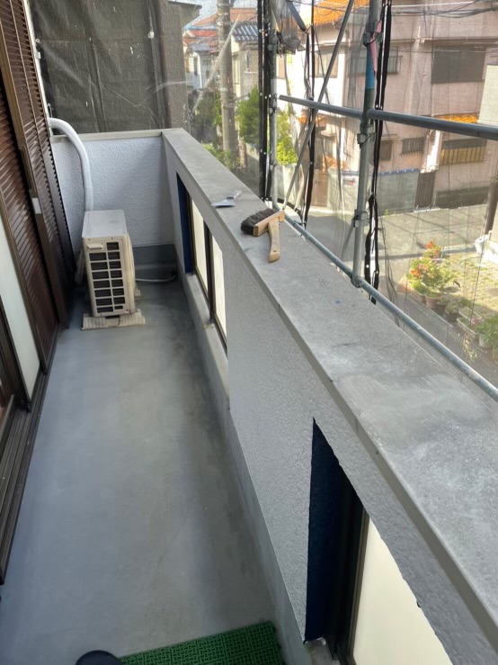 茨木市U様邸 ベランダ手すり防水