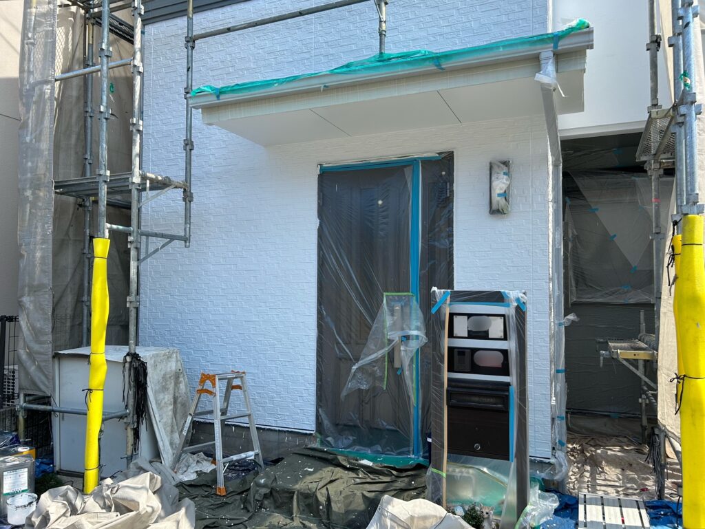 高槻市K様邸 外壁上塗り